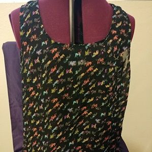 🐃Animal Tank top blouse